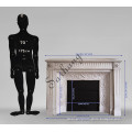 High Quality Decorative Hand Carved White Marble Stone Fireplace Ornate